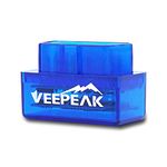 Veepeak Mini Bluetooth OBD II Code Reader EOBD Scanner Adapter Automotive Engine Diagnostic Scan Tool for Android and Windows