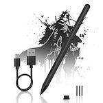 2024 New Surface Pen for Microsoft Surface Pro 9/8/7/6/5/4/3/X,Surface Go/Book/Studio/Laptop,4096 Pressure Sensitivity Windows Stylus Pen,USB-C Charging,Eraser Function,Magnetic Attraction,3*Pen Tips