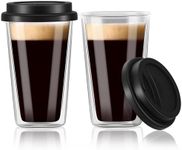 Double Walled Glass Coffee Mugs wit