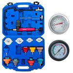 SIXIWANZI Coolant Pressure Tester Kit Universal Radiator Pressure Tester Kit for Automotive Cooling System Water Tank Leakage Detection 14pc