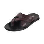 Metro Men Brown Synthetic Leather Chappal UK/7 EU/41 (16-800)