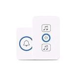 axGear Wireless Waterproof Doorbell 1 Button 1 Receiver 150M Remote Control Door Ring