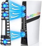 FASTSNAIL Cooling Fan for PS5 Pro/Slim Console, Auto Fan Speed Adjustable by Temperature, Auto Power On/Off & Manual Mode, 3 High-Speed Fans & USB 3.0 Port for PlayStation5 Pro/Slim