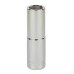 STANLEY STMT73330-8B 1/2-inch 16mm Chrome Vanadium Steel 6 Point Deep Socket (Silver)