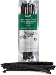 SPICEEL 10 Madagascar Vanilla Beans Whole Grade A Vanilla Pods for Making Vanilla Extract, Fresh Gourmet Whole Pods