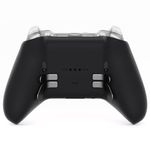 eXtremeRate Replacement Bottom Shell Case for Xbox Elite Series 2 Controller, Custom Black Back Housing Shell Cover for Xbox Elite Series 2 Core Wireless Controller Model 1797 - WITHOUT Controller