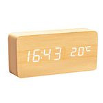 Wooden Clocks With Temperatures