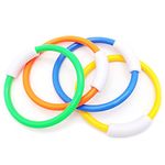 Gadgetking UNDERWATER DIVE RINGS SWIMMING DIVING SINKING POOL TOY GAMES STICKS WEIGHED Confidence Building Kids Childrens Under Water