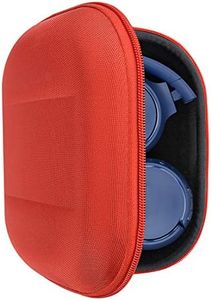 Geekria Shield Headphones Case Compatible with JBL Tune 510BT, Tune 660NC, Tune 560BT, Tune 500BT, Jr 310BT Case, Replacement Hard Shell Travel Carrying Bag with Cable Storage (Red)