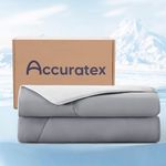 ACCURATEX Cooling Comforter King Size,Q-Max > 0.45 Arc-Chill Cooling Fiber, Lightweight Cool Blanket for Hot Sleepers and Night Sweats, Soft Breathable Summer Cooling Comforter,Grey(104"x90")