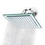 Blue Ocean 8" SH6021A High Pressure ABS-Polished Chrome Bath Rainfall Shower Head | Easy Installation | Adjustable Angles