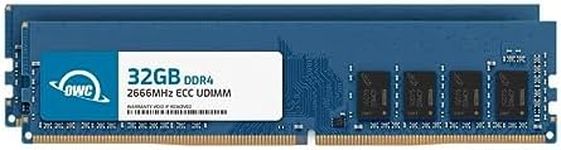 OWC 64GB (2x32GB) DDR4 2666MHz PC4-21300 CL19 2RX8 ECC Unbuffered UDIMM 1.2V 288-pin Memory RAM Upgrade for Select Servers, Workstations, NAS