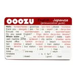 OOOZU Japanese Language Card | Lightweight Credit Card-Sized Japanese Phrasebook Alternative | Essential Words And Phrases For Holidays And Travel To Japan, Tokyo