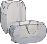 2 PCS Pop-Up Laundry Hampers,Laundry Baskets,Large Folding Mesh Laundry Basket,Applicable to The Storage of Clothes and Sundries