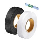 JNOUCS Wonder Web, 2 Roll Hemming Tape, With 1 Double-sided Tape Measure, Iron On Hemming Tape for Trousers, Strong Hem Tape, Used to Link Pants, Curtains, Clothes (50m/roll)