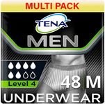 TENA Men Protective Underwear - S/M - Level 4 Premium Fit, 50 Incontinence Pants