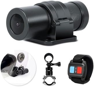 VSYSTO Motorcycle Camera, 1080P Sport Helmet Camera Body Action Recorder, 150 Degree Wide Angle, WiFi, Night Vision, G-Sensor Loop Recording, for Bicycle Motorbike Helmet Handlebar