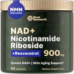 PacificCoast NutriLabs NMN Supplement Alternative - Liposomal Nicotinamide Riboside w/Resveratrol & Quercetin - High Purity NAD Supplement for Anti-Aging, Energy, Focus - 80 Capsules, Green