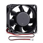 GDSTIME 60mm Fan 24V Fan 60 x 25mm Computer Fan 4500 RPM High Speed DC Brushless Cooling Fan 6025 PC Fan 6CM Case Fan Cooler For Xbox Game Console Router TV box