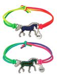 Bff Bracelet for 2 Mood Bracelets Horse Charm Bracelet Best Friend Bracelet Temperature Sensing Color Changing Bracelets Birthday Gifts for Best Friend