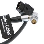 Alvin's Cables Red Epic Power Cable for New Movi Pro Ronin D-Tap to Rotate 180 Degree 6 Pin Female Right Angle