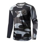 UGLY FROG Gray Camouflage Downhill Jersey Mens Bike Wear Rage Cycling/Motocross Clothes Mountain Bike Shirt MTB BMX