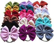 Toptim Baby Girl's Elastic Headbands and Bows for Newborn Infant Toddler Photographic Accessories (18 Pack-TP3)