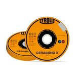 TYROLIT CERABOND X Cut-Off Wheels for Steel and Stainless Steel, 115mm Metal Cutting Discs, Angle Grinder Discs, 115 x 1 x 22,23 mm, 25-Pack