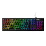 HyperX Alloy Origins Mechanical USB Gaming Keyboard Software-Controlled Light and Macro Customization, Compact Form Factor, Clicky Switch, Blue, RGB LED Backlit, Black (HX-KB6BLX-US)