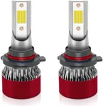 LSLIGHT Bulb Combo Fog Light Bulbs of 9005/HB3 High/Low Beam H13 Car Light Bulbs with Cool Fan Foglight Plug-and-Play New Powersports Bulb Pack of 2 or 4