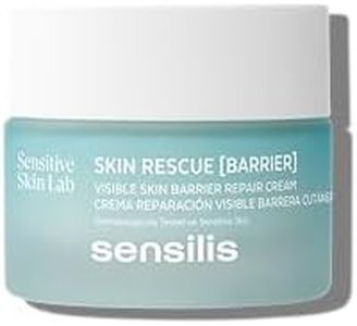 Sensilis - Skin Rescue Barrier, Crema Facial, Repara Profundamente la Piel, Alta Hidratación, Reduce el Enrojecimiento, con Ácido Hialurónico y Ceramidas, Hipoalergénica, No Comedogénica - 50 ml