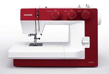 1522RD Janome Sewing Machine: 22 stitches including 1-Step Buttonhole, Easy Auto Needle Threading with All Metal Hook, All Metal Bobbin Case, All metal Shuttle, Cast Aluminium Frame