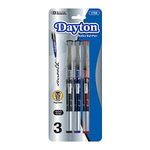 BAZIC Dayton Asst. Color Rollerball Pen w/Metal Clip (3/Pk) (Case of 24)