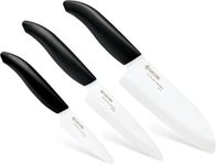 Kyocera Set FK-3PC-BK Ceramic Knife, Black,7.5cm, 11cm, 14cm