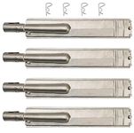 Cmanzhi BUBurner (4-Pack) 16 Inch Heavy Duty Stainless Steel Burner for Bull, Outdoor Premium Gas BBQ Grill Burner Replacement for Bull Cal Flame Blaze Aussie Bakers Chefs Turbo Thermos Char