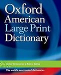 Oxford American Large Print Diction