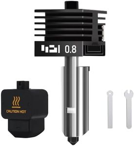 HIKUDIY 0.8mm Hardened Steel Hotend for Bambu Lab H2D, Extruder Print Head Replacement Removable Nozzle Quick Swap Hot End Design for Bambulab H2D 3D Printer