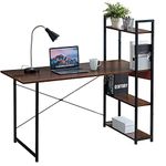 TEKAVO Multipurpose Computer Table Office Desk for Home Office Engineered Wood Finish Laptop Study Writing Computer Desk Table 120x52 cm (Teak Finish,Dark Wood) | DIY