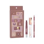 MARS Love Spell Lip Kit | A Combo of Superstay Matte Lipstick, Clear Quartz Lip Gloss & Lip Liner for Women (05-Dreamy Mauve)