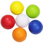 Fadcaer 6 Pcs Practice Golf Balls,Soft PU Golf Practice Balls,Golf Training Aid Balls,Golf Practice Ball Light-Weight Durable,Golf Training Balls for Indoor or Outdoor Training