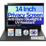 PHOENIX PxIn 14 Inch Laptop Radiation Glare Shield inbuilt Adv. Privacy Filter Feature | No Eye Strain, No Dry Eyes