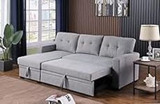 Devion Furniture L-Shape Linen Slee