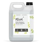 Miniml Eco White Vinegar Cleaning Sorrento Lemon Scented - All Natural Multi-Surface & Multi-Purpose Cleaner, Limescale Remover, Laundry Softener & More - 100% Vegan & Cruelty Free (5L (Pack of 1))