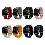 kwmobile Strap Set compatible with Garmin Venu Sq Music/Sq Straps - 8x TPU Silicone Replacement Wristband - Multicolor