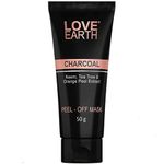 Love Earth Charcoal Peel Off Mask with Activated Charcoal and Neem Extracts For Acne, Pimples & Whiteheads removal 50g