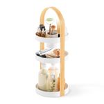 Umbra Bellwood Cosmetic Organizer, W20Ãƒâ€”D20Ãƒâ€”H50cm, White/Natural