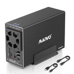 MAIWO Dual Bay HDD RAID Enclosure for 3.5 inch SATA, 4 RAID Modes, USB3.1 GEN2 10Gbps Speed, 36TB Capacity, External Hard Drive RAID Enclosure