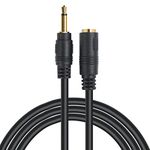 3.5mm Mono Extension 12FT - 12V Trigger, IR Infrared Sensor Receiver Extension Extender, 3.5mm 1/8" TS Monaural Mini Mono Audio Plug Jack Connector Male to Female Cable Wire Cord (12FT)