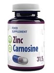 Hepatica Zinc L-Carnosine 120 Vegan Capsules, 3rd Party Lab Tested, High Strength Supplement, Gluten and GMO Free