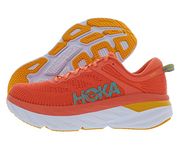 HOKA ONE ONE Bondi 7 Womens Shoes, Camellia/Coastal Shade, 8.5